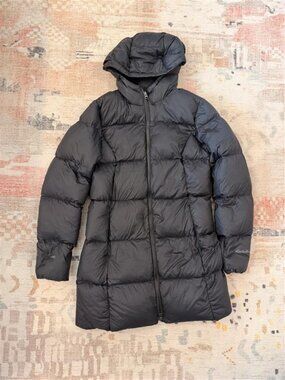 Eddie Bauer Women's Luna Peak Water Resistant Down Parka (Black, S)